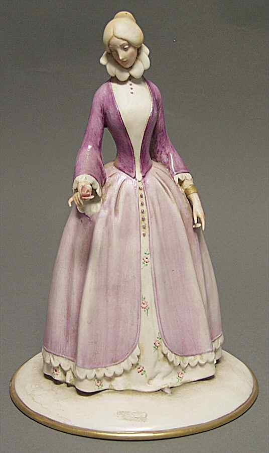 Cappe Figurines Woman With Flower - No Box by Cappe Porcelain-1
