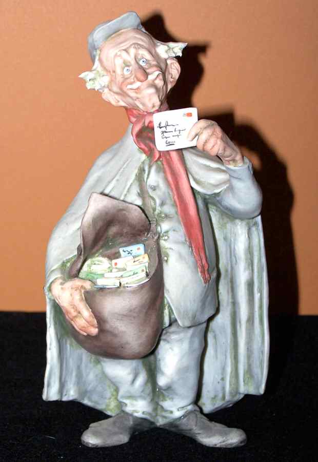 Cappe Figurines Mailman - No Box by Cappe Porcelain-1