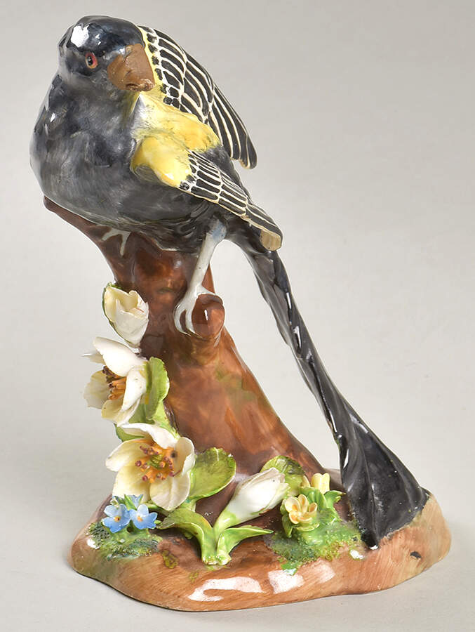 Bird Figurines Widow Bird - No Box by Crown Staffordshire-1