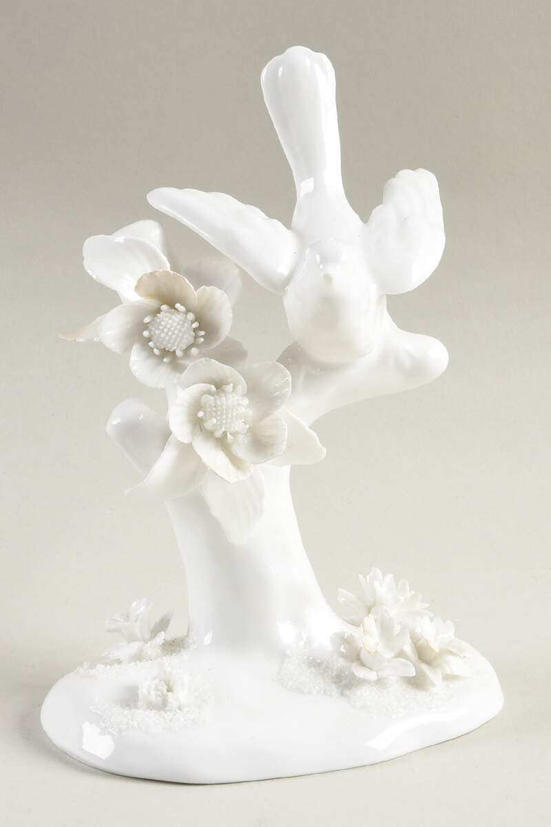 Bird Figurines Bird On Branch - No Box by Crown Staffordshire-1