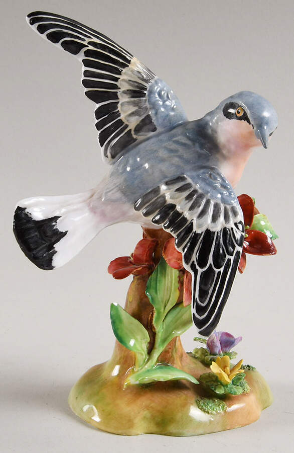 Bird Figurines Wheatear - No Box by Crown Staffordshire-1