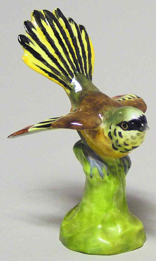 Bird Figurines Flycacther - No Box by Crown Staffordshire-1