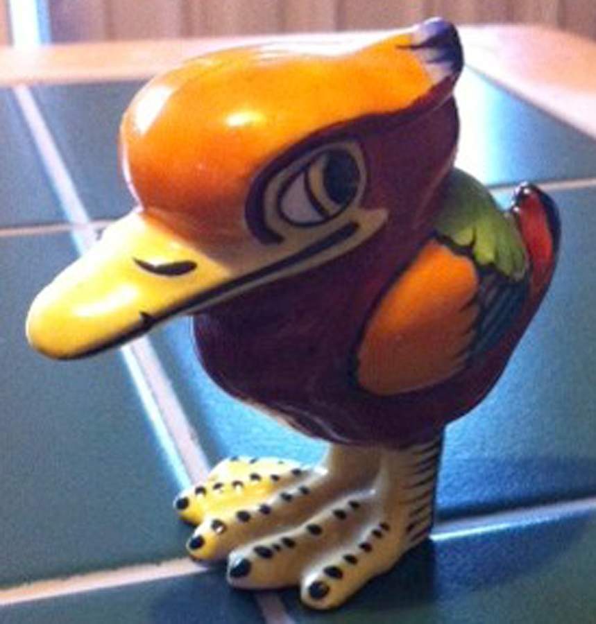 Bird Figurines Comical Bird - No Box by Crown Staffordshire-1