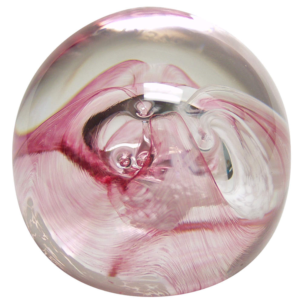 Caithness Paperweight Mooncrystal-Pink - Bx495 With Box by Caithness-1