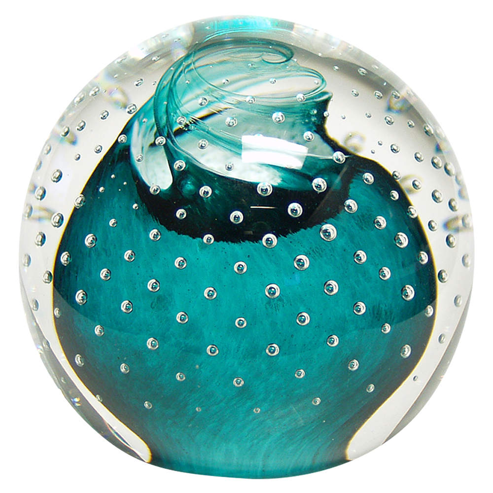 Caithness Paperweight Cauldron-Emerald - Bx474 With Box by Caithness-1