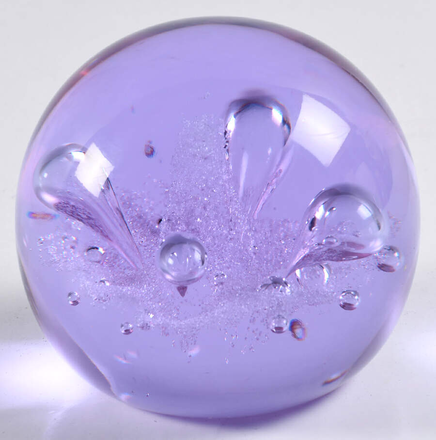 Caithness Paperweight Moonflower - Blue/Purple - No Box by Caithness-1