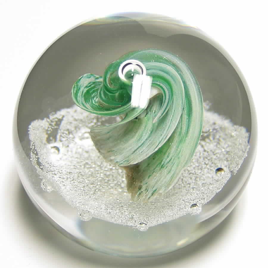 Caithness Paperweight Prima Ballerina-Apple Green - Boxed by Caithness-1