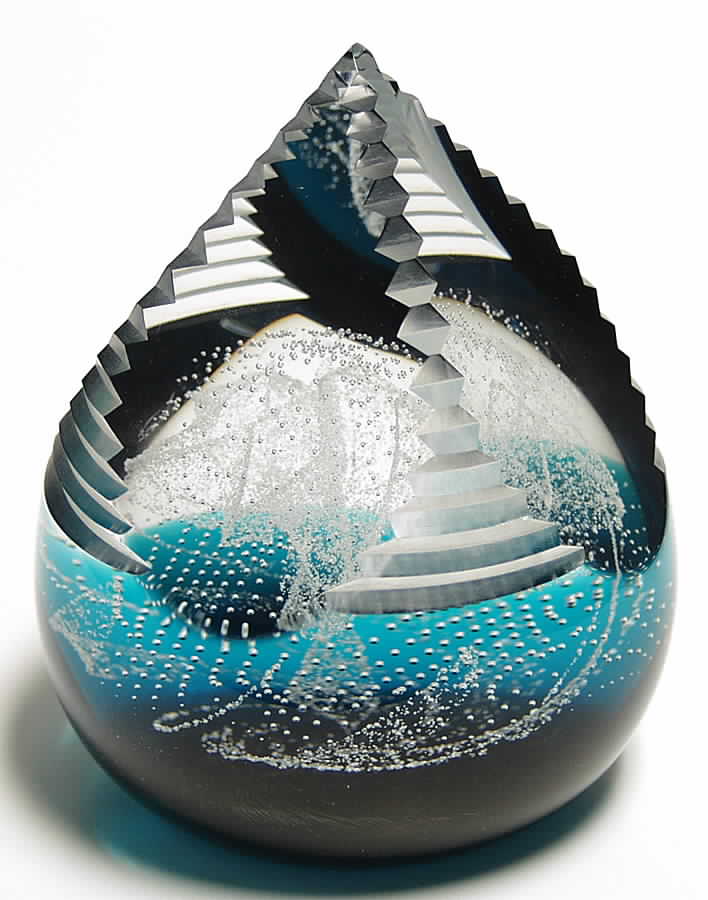 Caithness Paperweight Pagoda Orchid - Boxed by Caithness-1