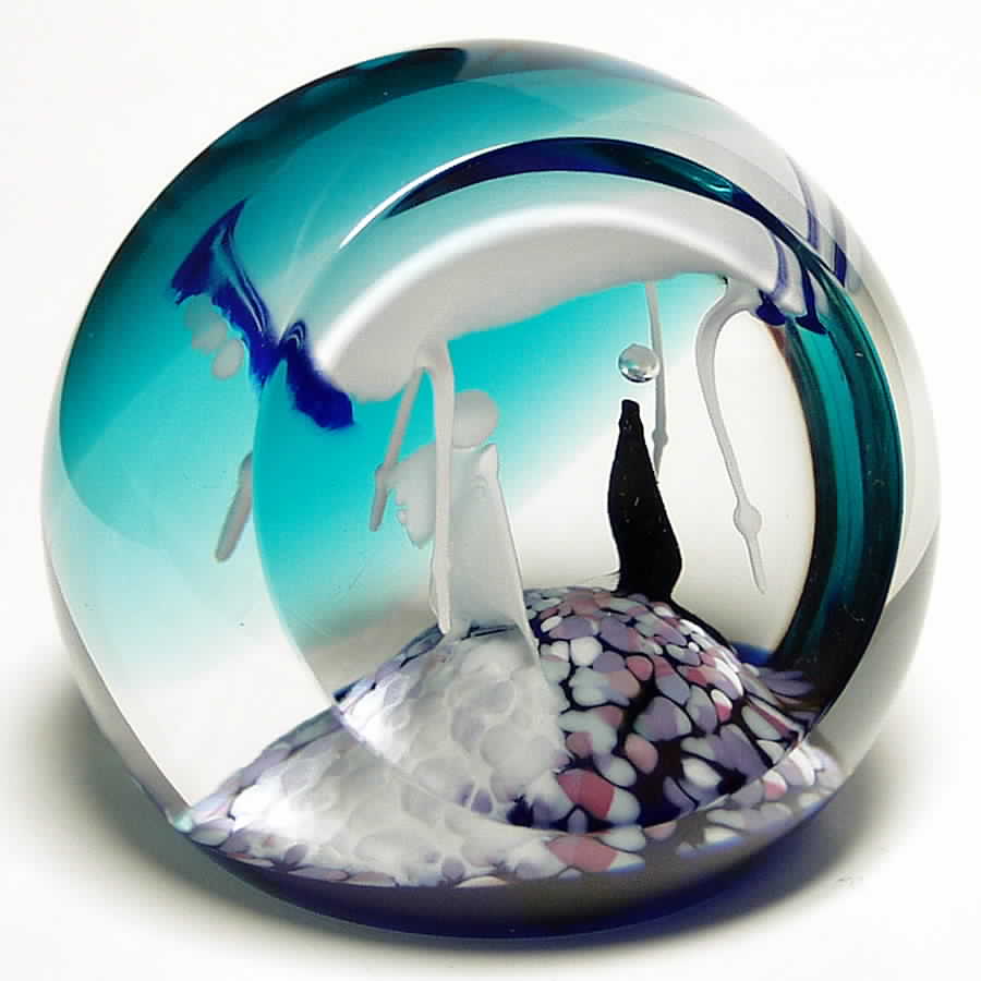 Caithness Paperweight Huppa Kingfisher - No Box by Caithness-1
