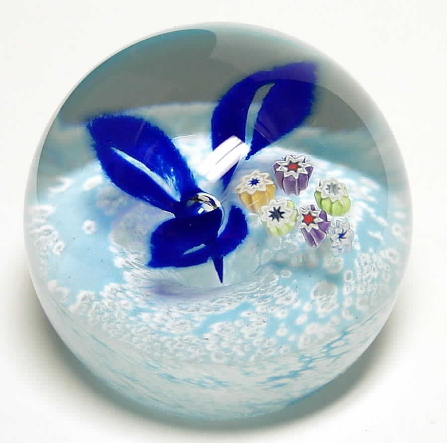Caithness Paperweight Millefiori Flower - Boxed by Caithness-1