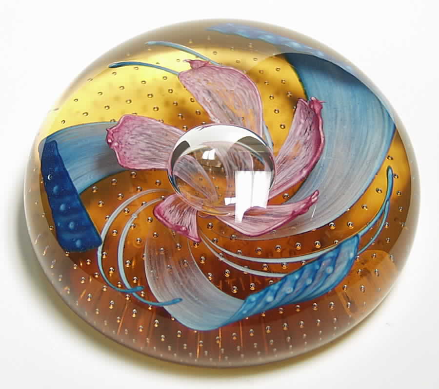 Caithness Paperweight Golden Renaissance - Boxed by Caithness-1