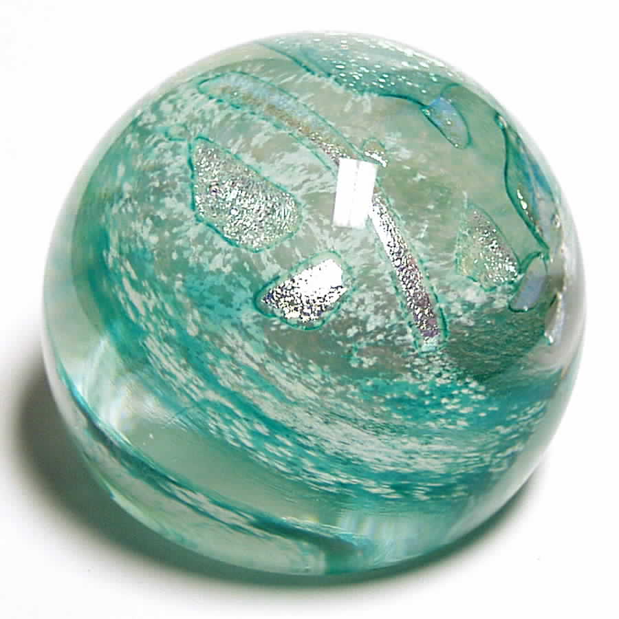Caithness Paperweight Shimmer Green - Boxed by Caithness-1