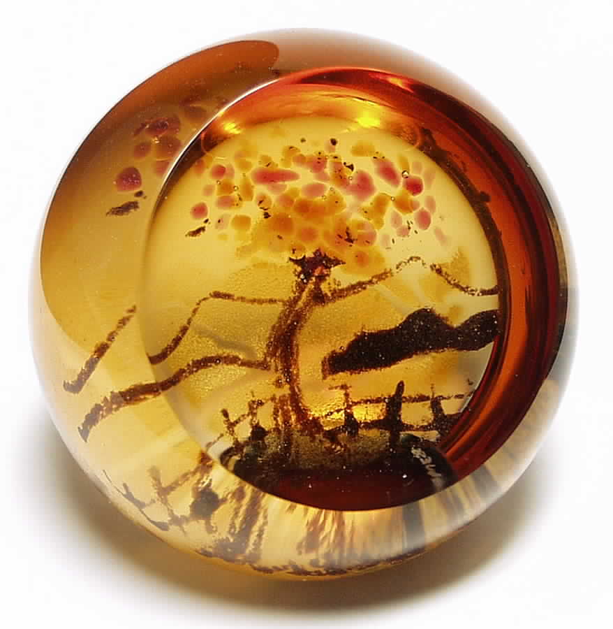 Caithness Paperweight Autumn Gold - Boxed by Caithness-1