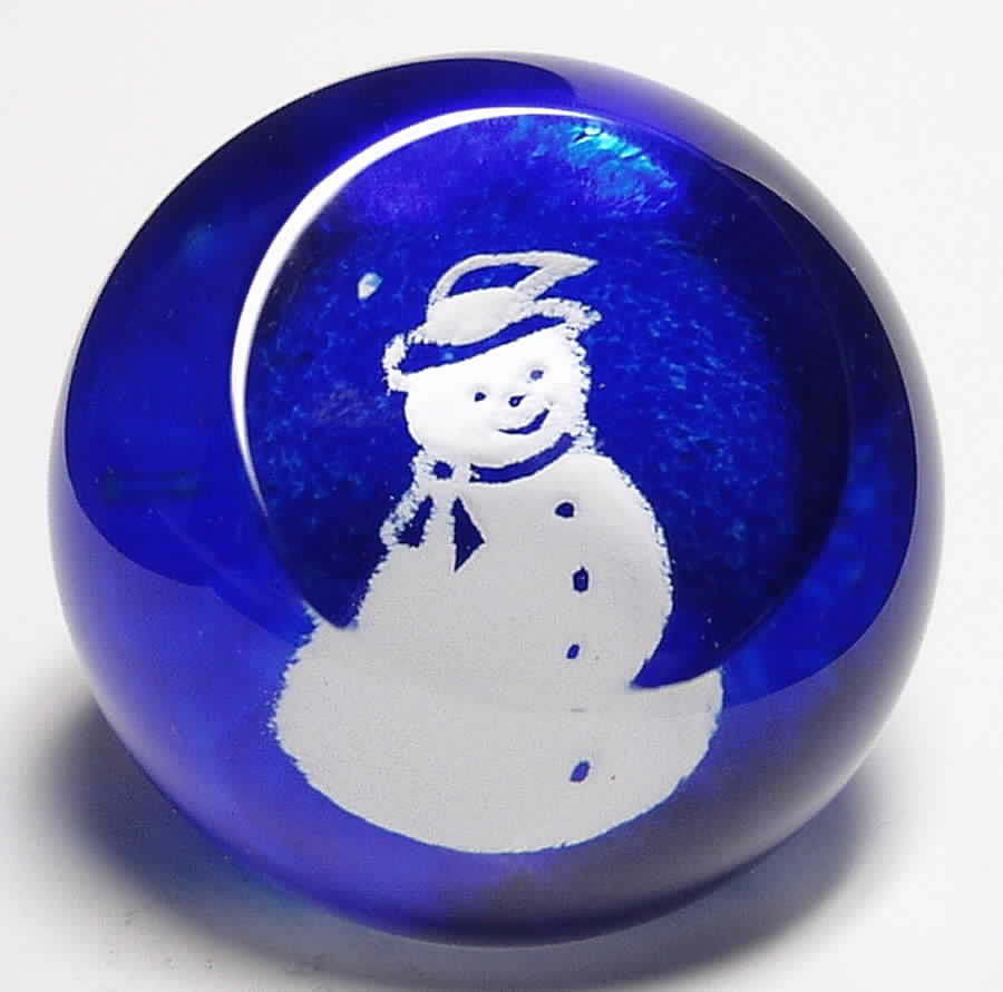 Caithness Paperweight Festive Snowman - Boxed by Caithness-1