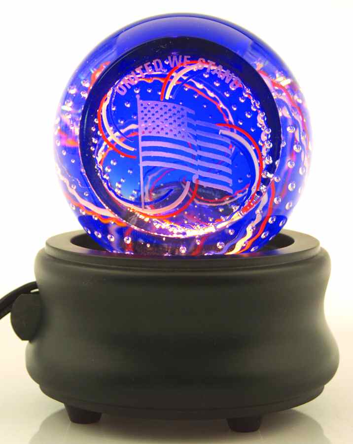 Caithness Paperweight United We Stand W/ Light Base - No Box by Caithness-1