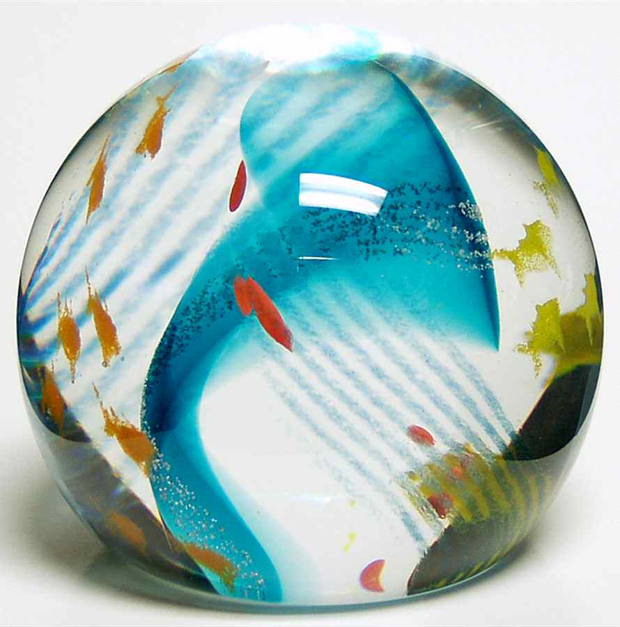 Caithness Paperweight Tropical Lagoon - Boxed by Caithness-1