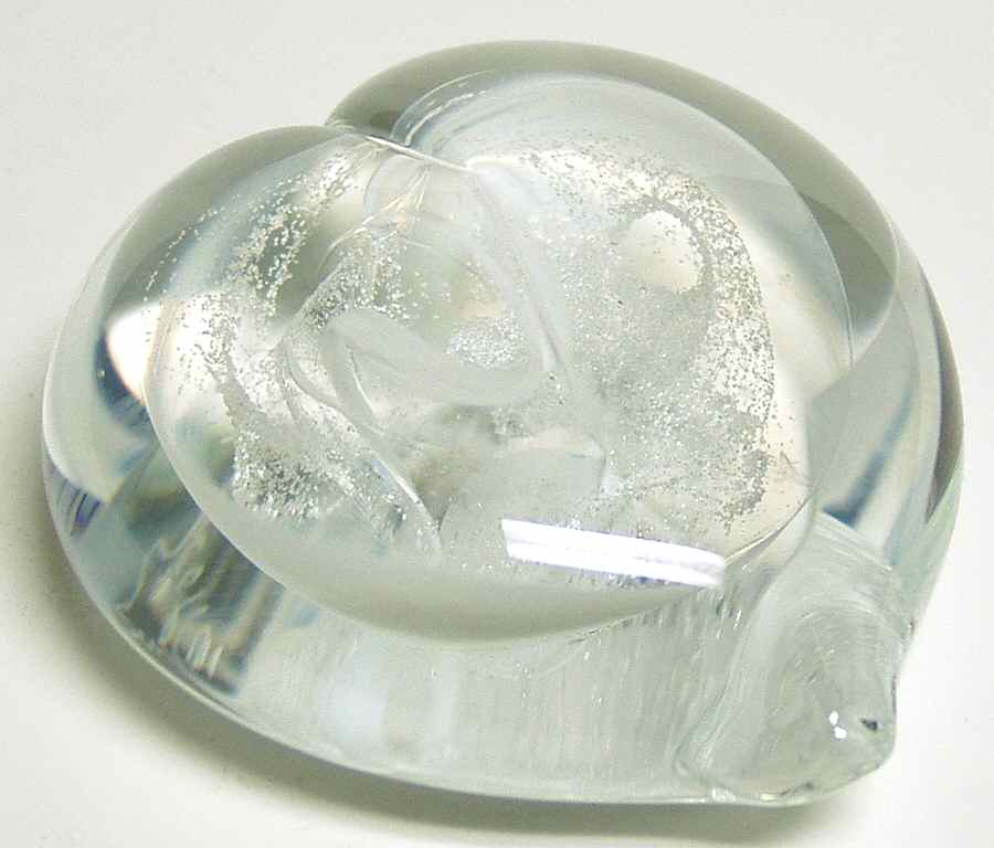 Caithness Paperweight True Hearts Pearl - No Box by Caithness-1