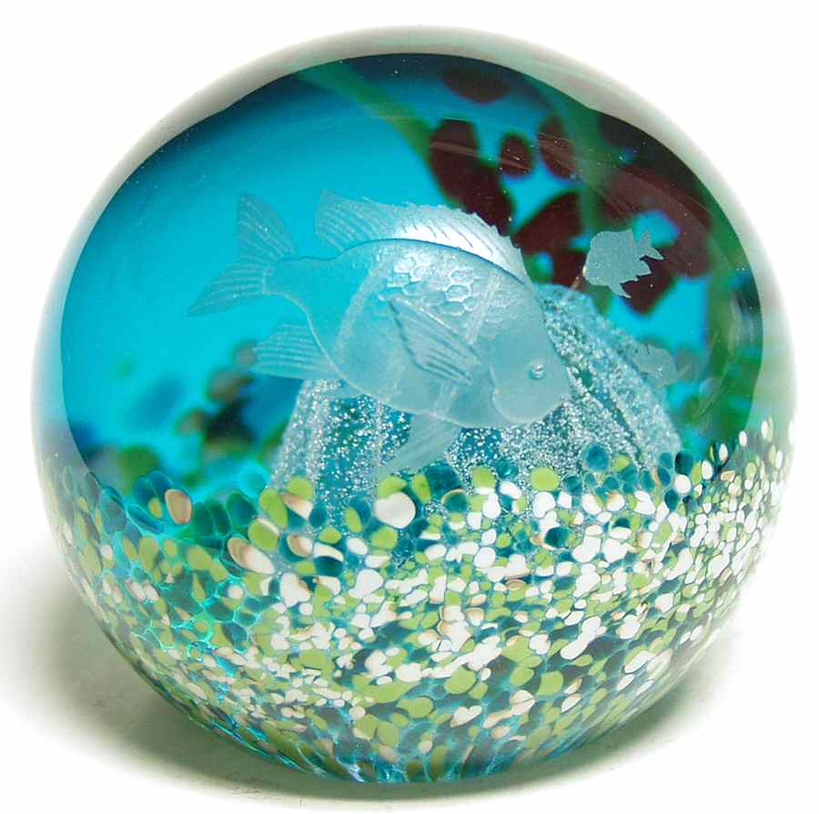 Caithness Paperweight Peaceful Waters - Wtih Box Bx385 by Caithness-1