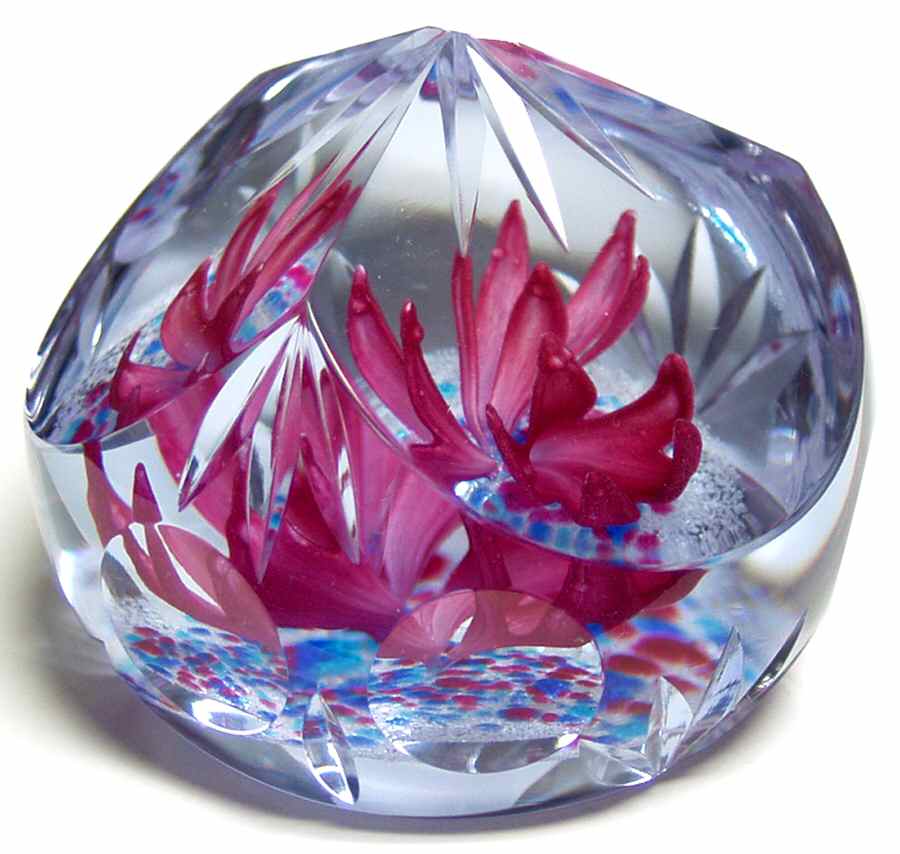 Caithness Paperweight Ruby Trio - No Box by Caithness-1
