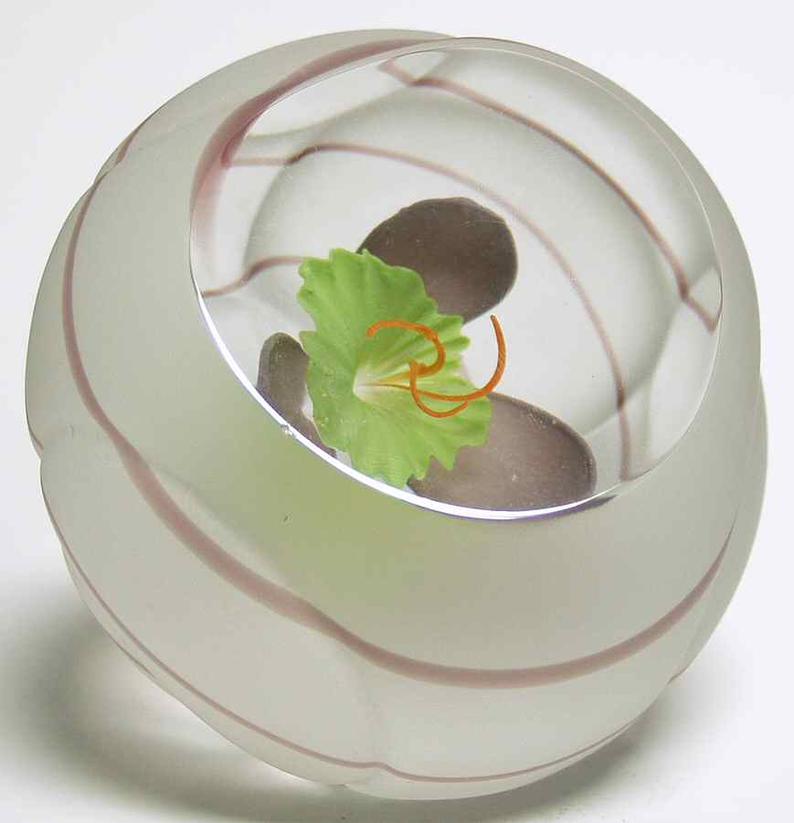 Caithness Paperweight Lemon Trumpet - Boxed by Caithness-1