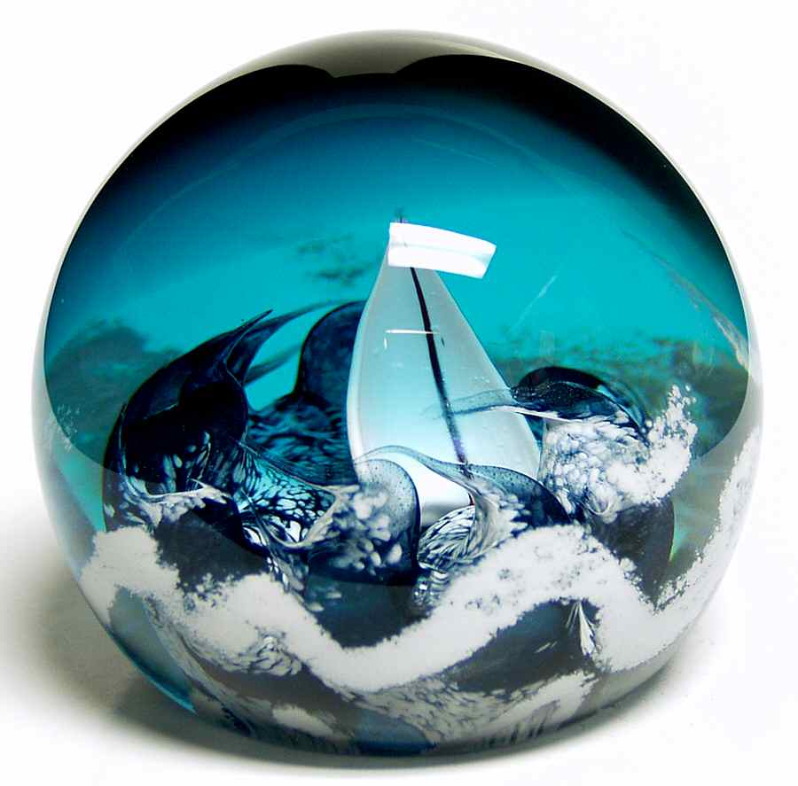 Caithness Paperweight Ocean Racer - No Box by Caithness-1