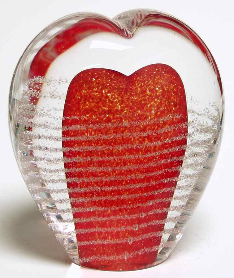 Caithness Paperweight Passion Heart Large - No Box by Caithness-1