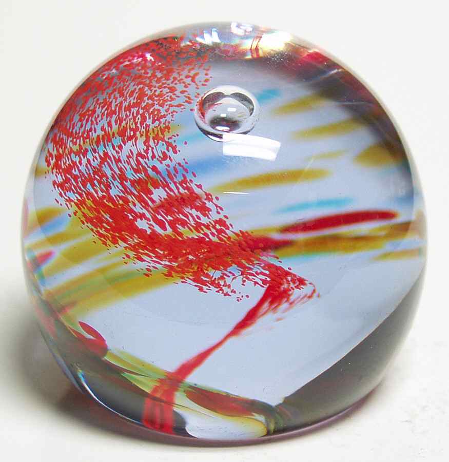 Caithness Paperweight Rainbow Gem Red - Boxed by Caithness-1