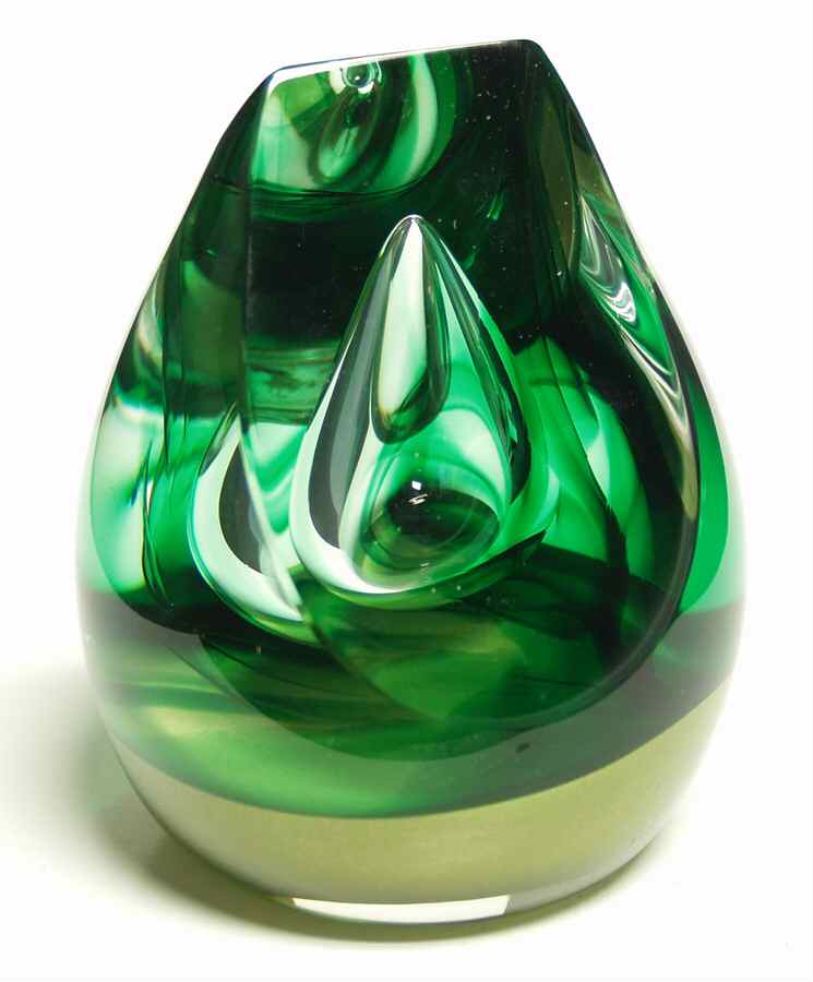Caithness Paperweight Organic-Green - Boxed by Caithness-1