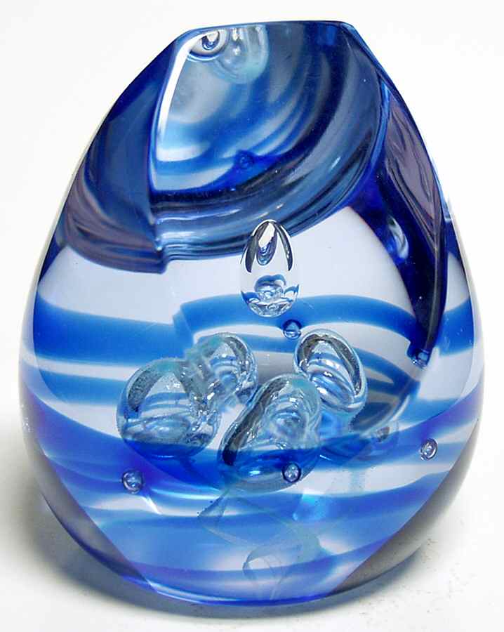Caithness Paperweight Blue Tempest - 409 With Box by Caithness-1