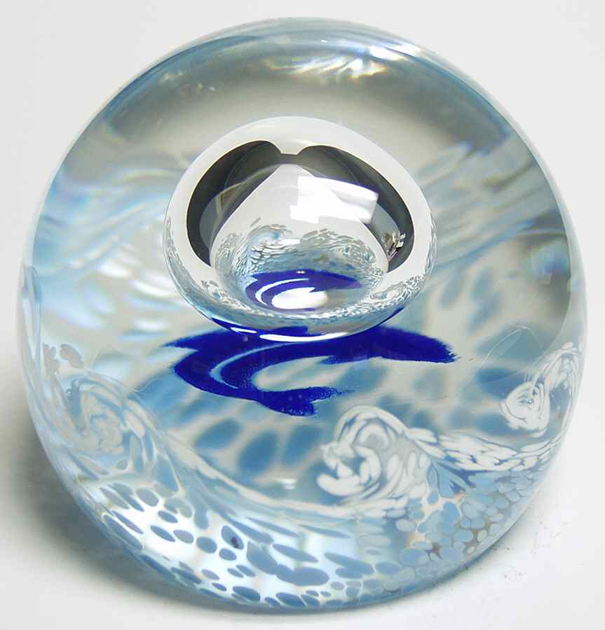 Caithness Paperweight Rolling Surf-Dolphin - Boxed by Caithness-1
