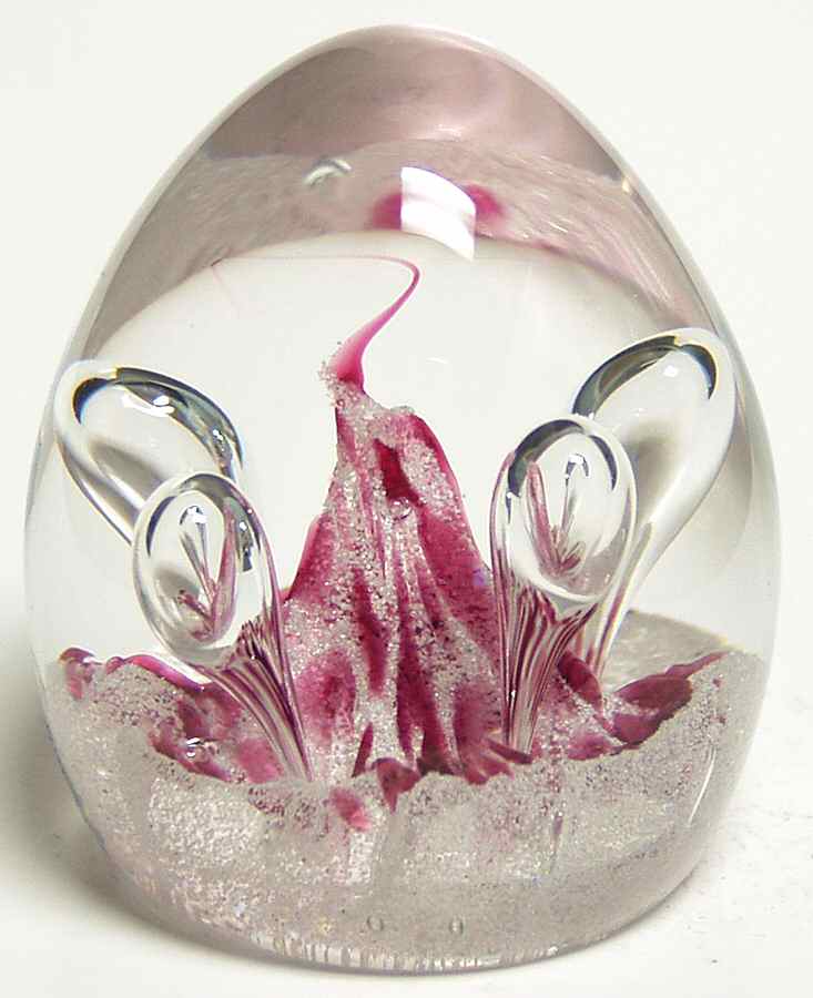 Caithness Paperweight Moonbeam Pink - Boxed by Caithness-1