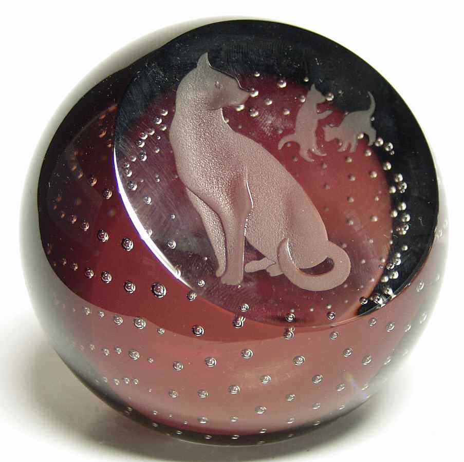 Caithness Paperweight Curious Cats - Boxed by Caithness-1