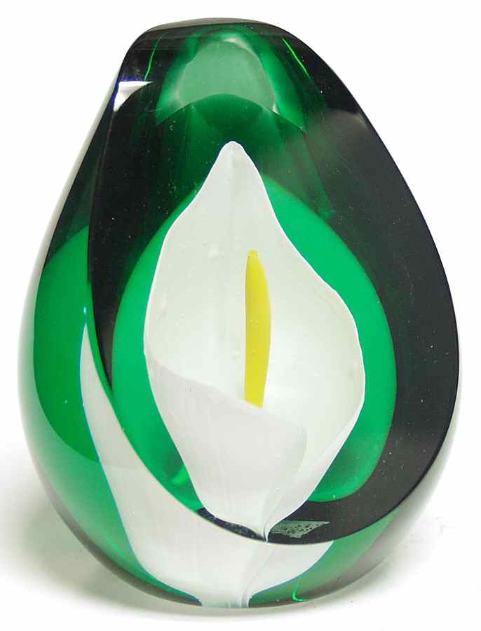 Caithness Paperweight Calla Lily - With Box Bx432 by Caithness-1