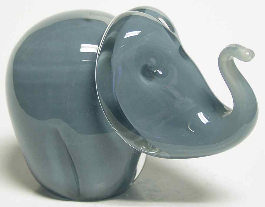 Caithness Paperweight Elephant Grey-Small - Boxed by Caithness-1