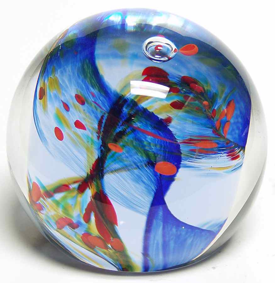 Caithness Paperweight Rainbow Gem-Blue - Boxed by Caithness-1