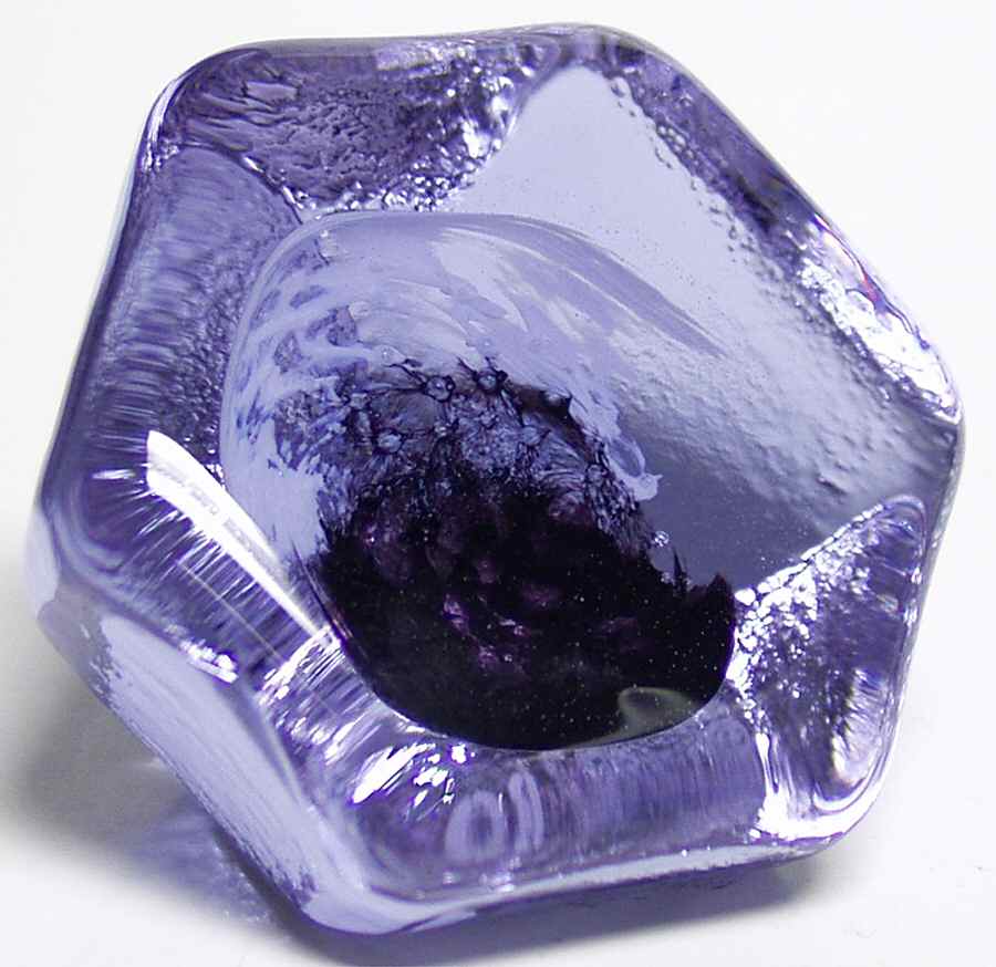 Caithness Paperweight Rox-Amethyst,Black,White - Boxed by Caithness-1