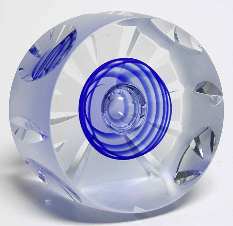 Caithness Paperweight Acoustics-Blue - Boxed by Caithness-1