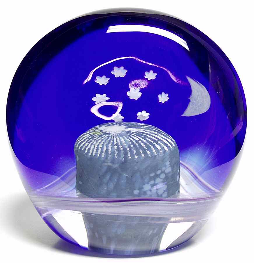 Caithness Paperweight Midnight Mountain-Fantasy Island - Boxed by Caithness-1
