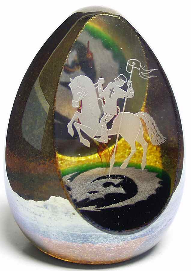 Caithness Paperweight St George & The Dragon - No Box by Caithness-1