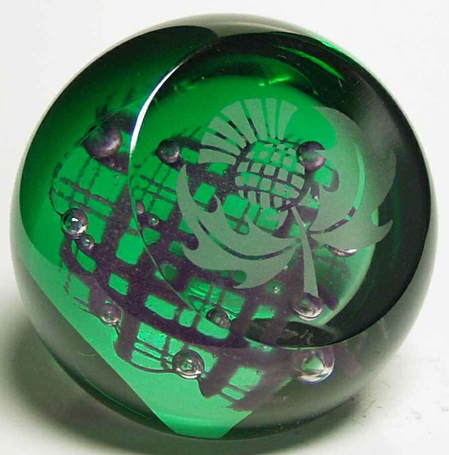 Caithness Paperweight Brave Heart Hyacinth - Boxed by Caithness-1
