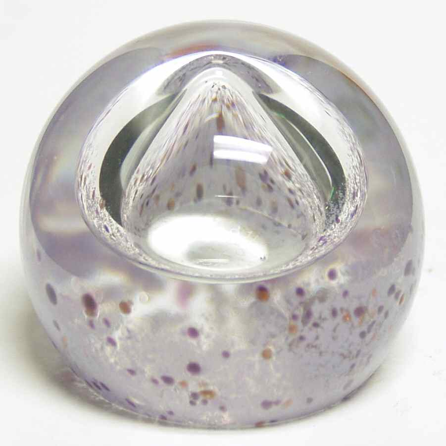 Caithness Paperweight Grace Round Lilac - Boxed by Caithness-1