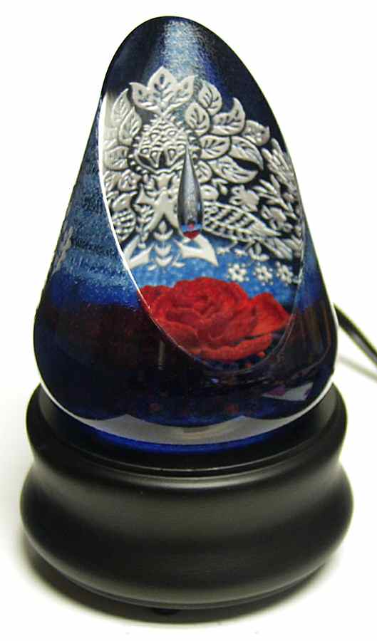 Caithness Paperweight Red Rose W/Lightbox-William Morris - No Box by Caithness-1