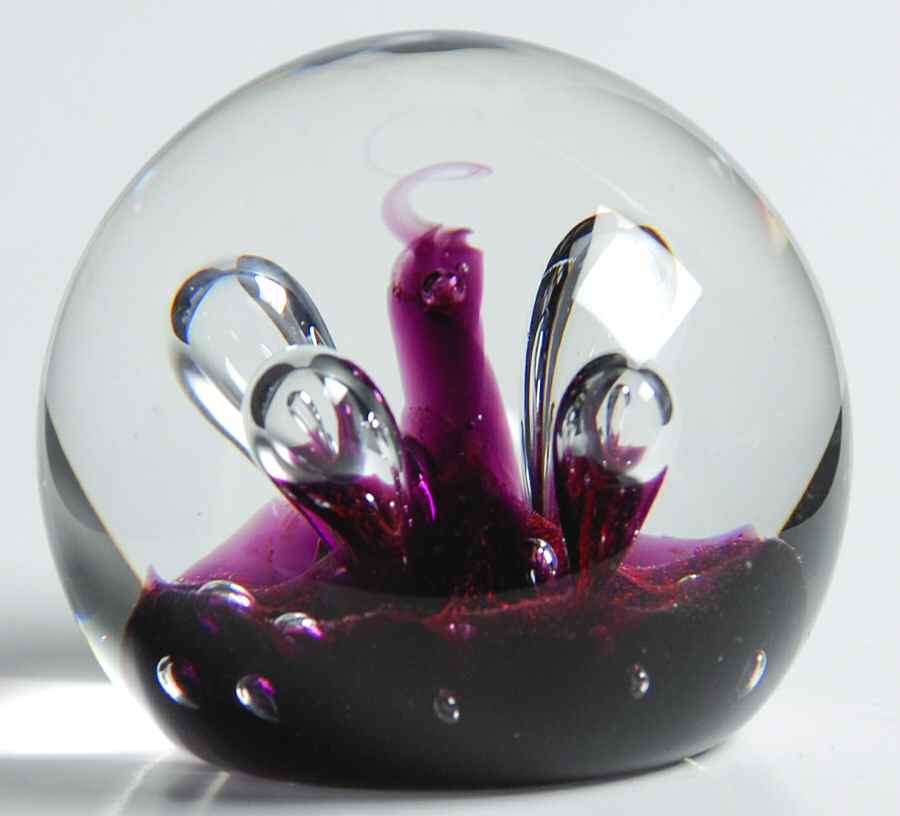 Caithness Paperweight Moonflower Miniature-Red - No Box by Caithness-1