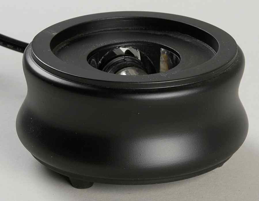 Caithness Paperweight Black Finish Round Display - Display-Lighted Round 2 by Caithness-1