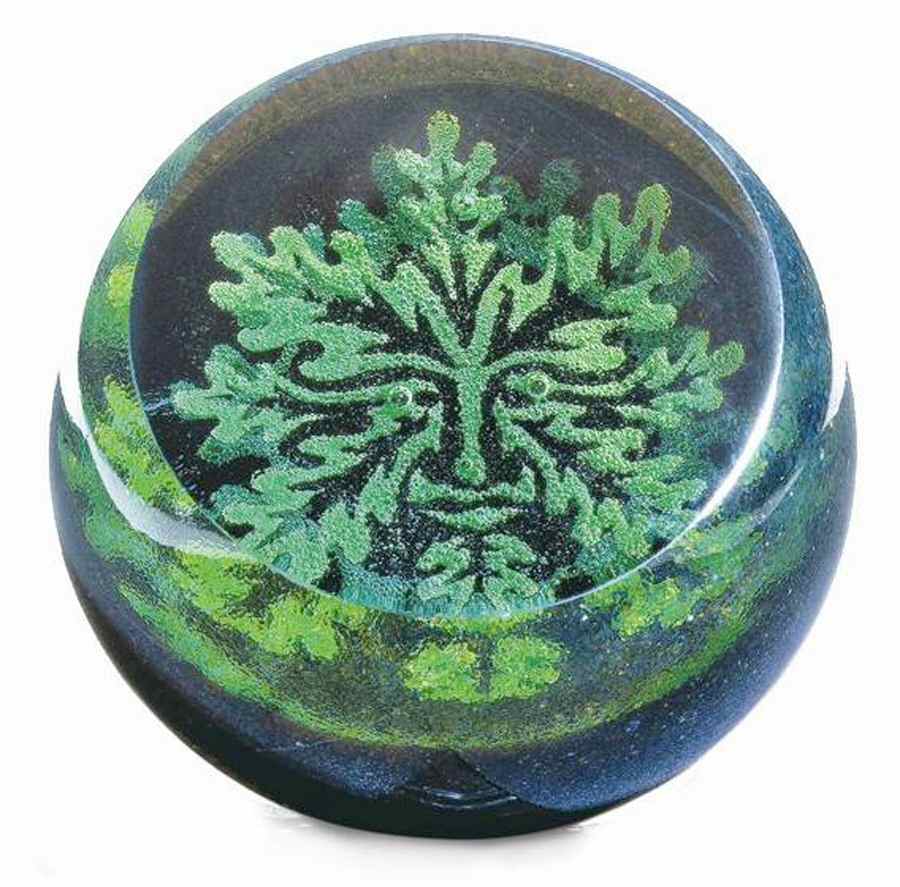 Caithness Paperweight The Green Man - Nb683, No Box by Caithness-1