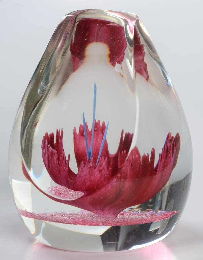 Caithness Paperweight Fantasy Orchid - Nb739, No Box by Caithness-1