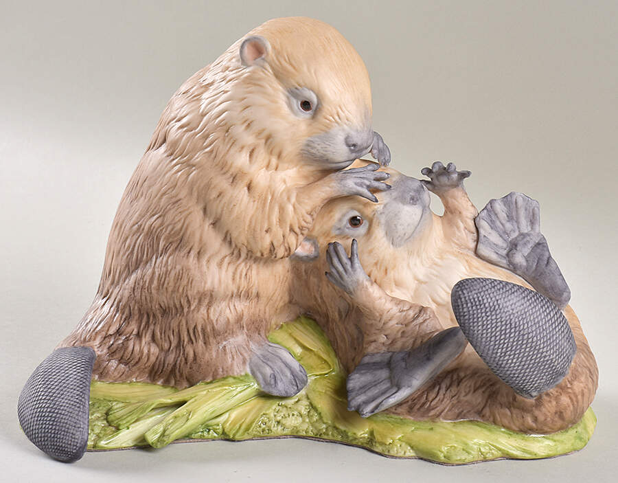 Cybis Figurines Beavers, Egbert & Brewster - No Box by Cybis-1