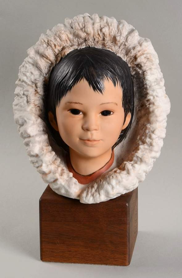 Cybis Figurines Eskimo Child-Snow Bunting - No Box by Cybis-1