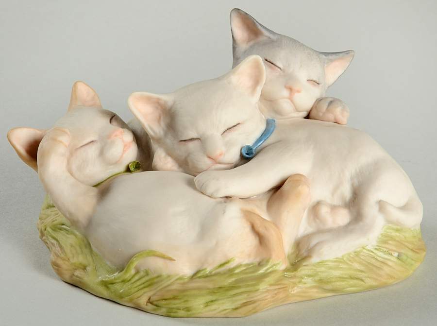 Cybis Figurines Kittens-Taffy, Toffee & Tiger - No Box by Cybis-1