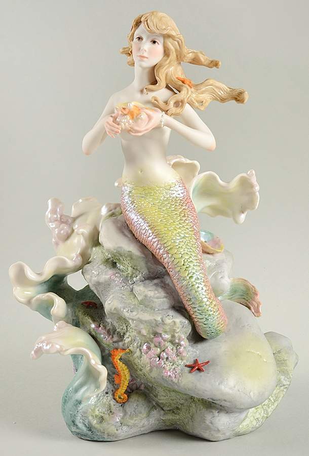 Cybis Figurines Mermaid On Rocks - No Box by Cybis-1